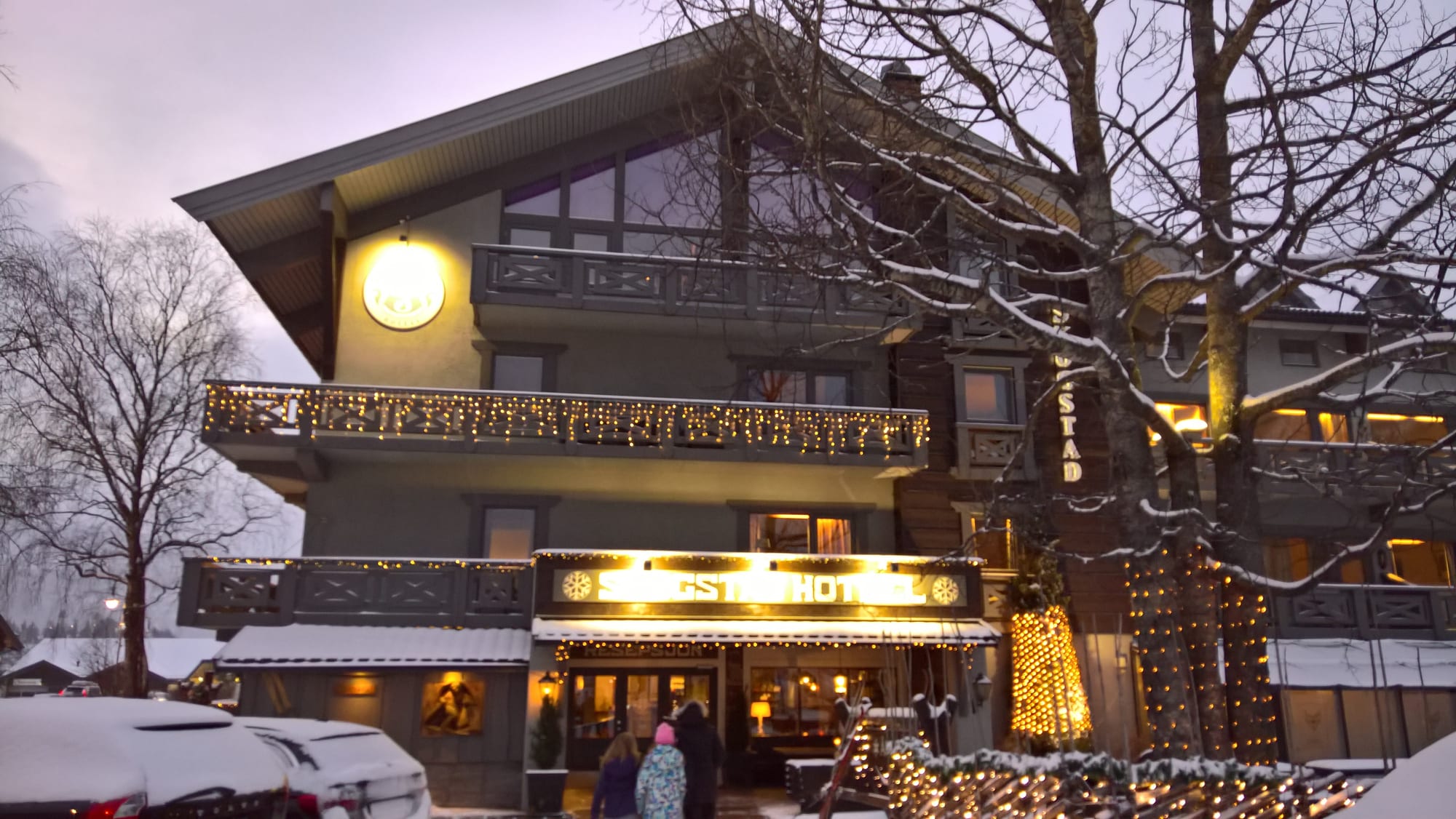坐大巴去 Hemsedal 时住的酒店